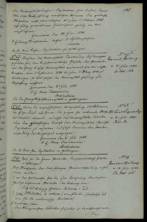 Ernennung des Professors Gieseler zum Prorektor für das Semester vom 1.9.1840 bis 1.3.1841.