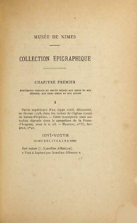 Inscriptions antiques de Nimes