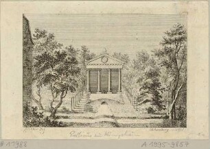Portikus in einem Garten in Königshain westlich von Görlitz, aus Leskes Reise durch Sachsen von 1785