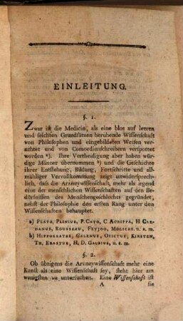 Skizze einer pragmatischen Literärgeschichte der Medicin