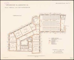 Universität Münster Hörsaal- und Seminargebäude: Grundriss 2. Obergeschoss 1:100
