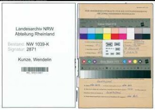 Entnazifizierung Wendelin Kunze , geb. 20.01.1915 (Angestellter)