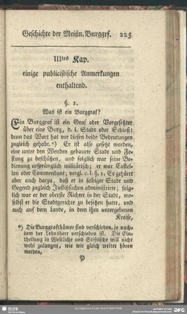 III.tes Kap. einige publicistische Anmerckungen enthaltend