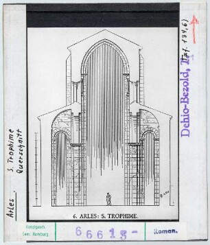 Arles: St. Trophime, Querschnitt