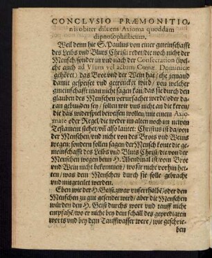 Conclusio Praemonitionis obiter diluens Axioma ...