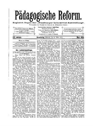 Die Lehrerinnenfrage : (Schluß folgt)