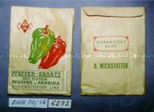 Tüten mit Inhalt "Pfeffer-Ersatz"