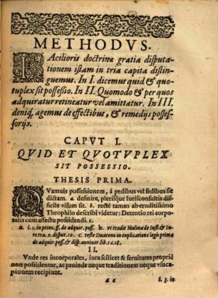 Theses iuridicae ex universa materia possessoria depromptae