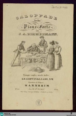 Gallopade für das Piano-Forte : Hunger segt'er, ment'er hetter; Kraehwinkliade No. 4