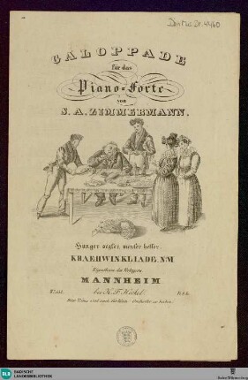 Gallopade für das Piano-Forte : Hunger segt'er, ment'er hetter; Kraehwinkliade No. 4