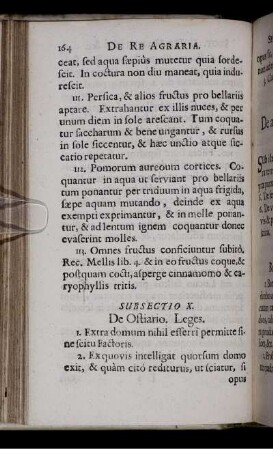 Subsectio X. De Ostiario. Leges