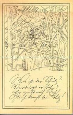 Postkarte aus dem Ersten Weltkrieg