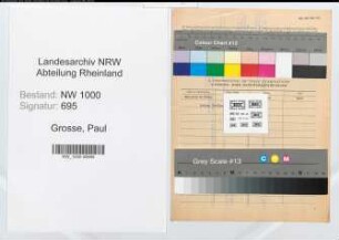 Entnazifizierung Paul Grosse, geb. 12.07.1893 (Verw.Angest.)