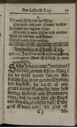 Am heiligen Christ-Tag