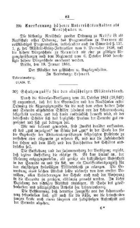 Anerkennung höherer Unterrichtsanstalten als Realschulen etc : [II. Gymnasien und Realschulen]