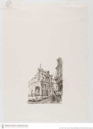 Blick auf S. Carlo alle quattro fontane
