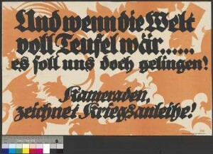 Aufruf zum Zeichnen der [9.] Kriegsanleihe im September 1918