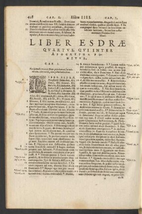 Liber Esdrae Qvartvs, Qvi Inter Apocrypha Ponitvr.