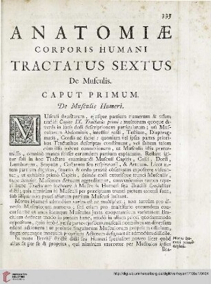 Anatomiae corporis humani tractatus sextus: De Musculis