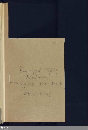 104-104p. Koppel-Ellfeld, Franz
