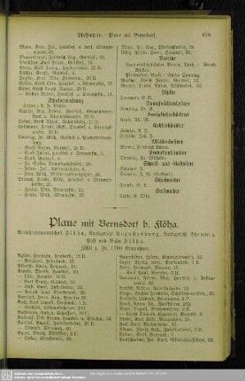 Plaue mit Bernsdorf b. Flöha