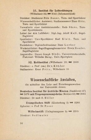 34, Wissenschaftliche Anstalten