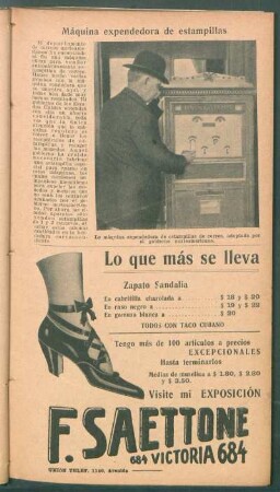 Máquina expendedora de estampillas