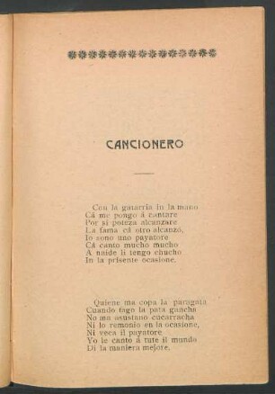 Cancionero