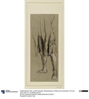 Bein- und Rockstudien. Modellstudie zu "Voltaire beim Ankleiden" (Tschudi 344)