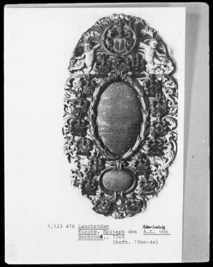 Epitaph für Adam Ludwig von Reckrodt
