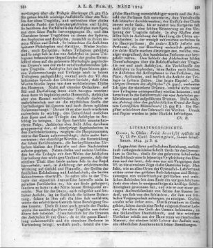 Jacobs, F.: Epistola ad virum doetissimum Frider, Guil. Doeringuim, senem felicissimum. Gotha: Gläser 1824