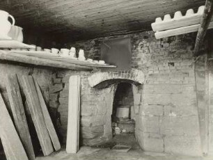 Töpferei Fischer, Brennofen, Bürgel, 1954