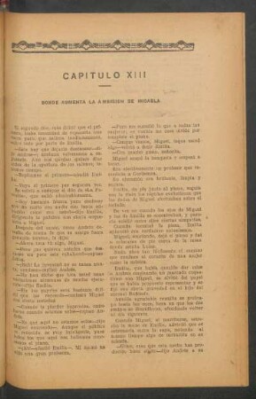 Capítulo XIII - Donde aumenta la ambición de Micaela