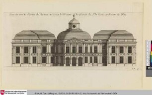 Le Grand Marot, Bl. 40: Face du costé du Jardin du Chasteau de Vaux le Vicomte [...]