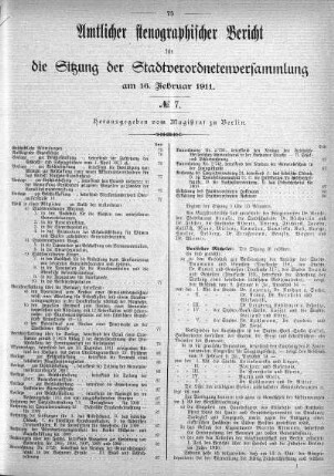No. 7, 16. Februar 1911