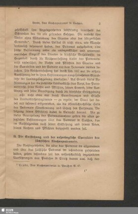 II. Die Entstehung und der ursprüngliche Charakter des sächsischen Kirchenpatronats