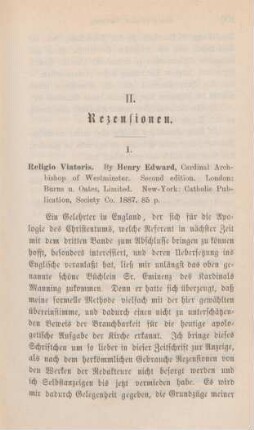 299-311 [Rezension] Manning, Henry Edward, Religio viatoris