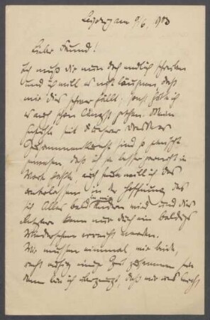 Brief von Georg Kolbe an Hermann Schmitt