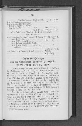 Kleine Mittheilungen über die Beziehungen Hamburgs zu Schweden in den Jahren 1630 bis 1650.