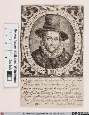 Bildnis Daniel Tossanus (eig. Toussain) d. Ä.