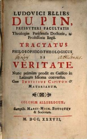 Tractatus de veritate