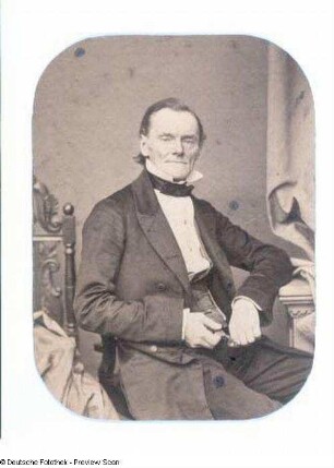 Eduard Vogel : Porträt Eduard Vogel (gestorben 1871; Koch). Mitglied der naturwissenschaftlichen Vereinigung "Isis" in Dresden ab 1843. Dresden: SLUB Mscr.Dresd.App.1665
