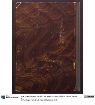 Skizzenbuch & Rückendeckel & Außenseite