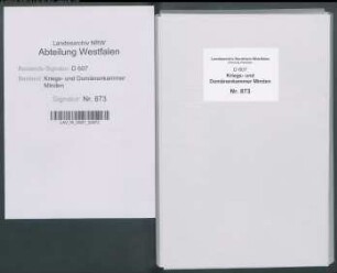 Amt Reineberg - Vogtei Quernheim - Bauerschaften Spradow und Knolle: Revidiertes Kataster