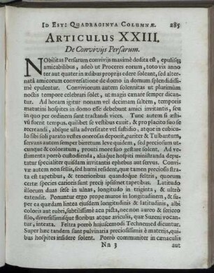 Articulus XXIII.