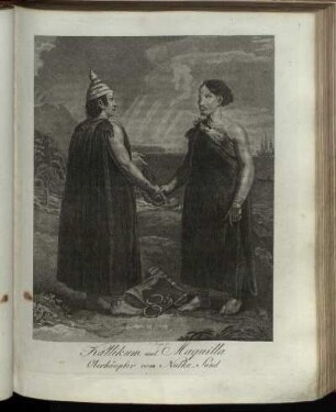 Kallikum und Maquilla. Oberhäupter von Nutka-Sund