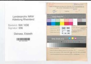 Entnazifizierung Elsbeth Deinass , geb. 14.07.1891 ()