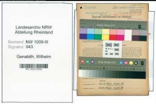Entnazifizierung Wilhelm Van Genabith , geb. 24.11.1889 (Baeckermeister)