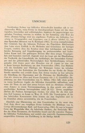 125 [Rezension] George, Augustin, Rede, Herr!