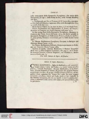 Notizie di Capra Domenico